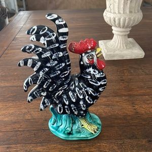 Beautifully painted chicken. Perfect addition to country/rustic farmhouse decor.